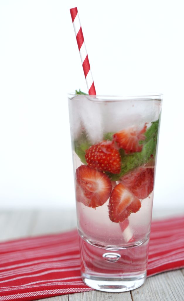 LaCroix Strawberry Basil Smash Cocktail recipe
